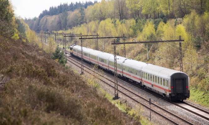 Norske tog train on the Bergen to Oslo train route
